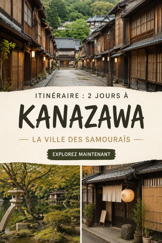 Vue panoramique du jardin Kenroku-en à Kanazawa, symbole de la beauté japonaise