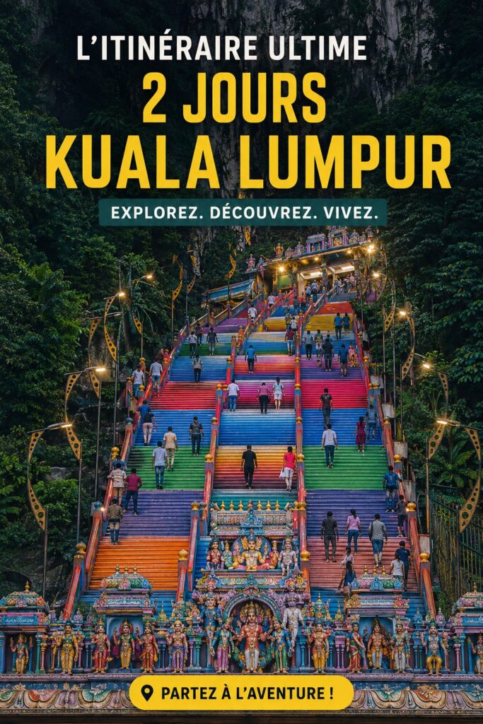 Vue des Tours Petronas illuminées à Kuala Lumpur, symbole emblématique de la ville