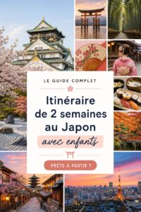 Une famille explorant un temple traditionnel au Japon, un moment inoubliable en voyage avec enfants.