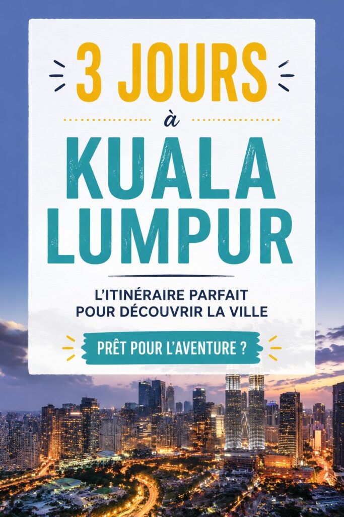Vue panoramique de Kuala Lumpur avec les tours Petronas au premier plan