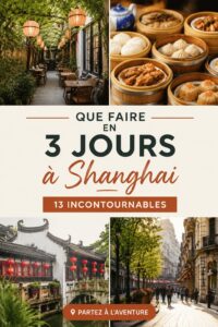 Vue du Bund à Shanghai avec des gratte-ciels en arrière-plan, représentant un mélange de modernité et de tradition.
