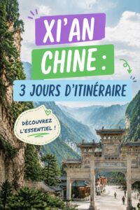 Vue panoramique de la baie de Xi'an avec la Grande Pagode de l'Oie Sauvage en premier plan