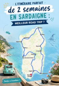 Un paysage côtier en Sardaigne, parfait pour un road trip