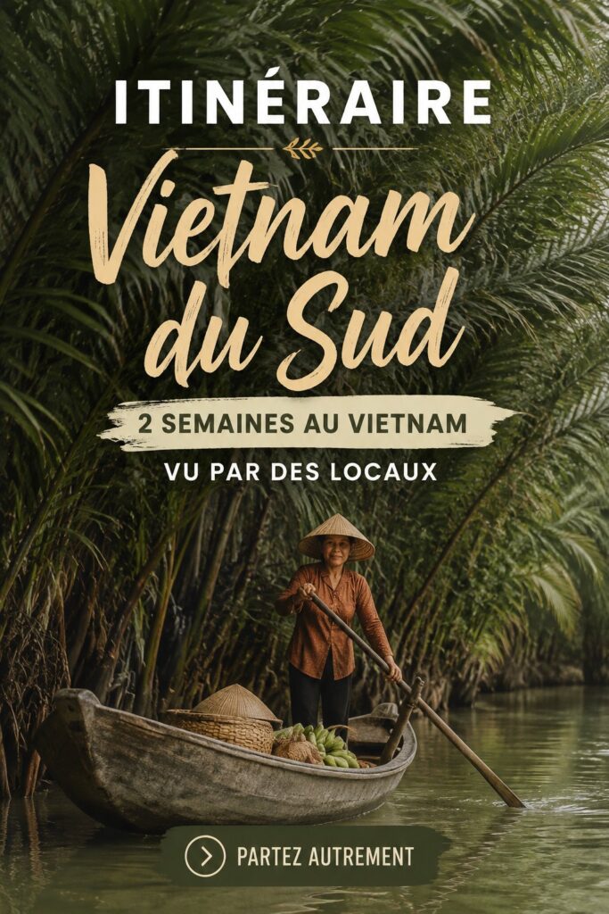 Femme explorant les rizières du Vietnam