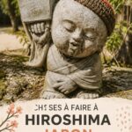Vue du Mémorial de la paix d'Hiroshima au Japon, un monument symbolique de la ville.