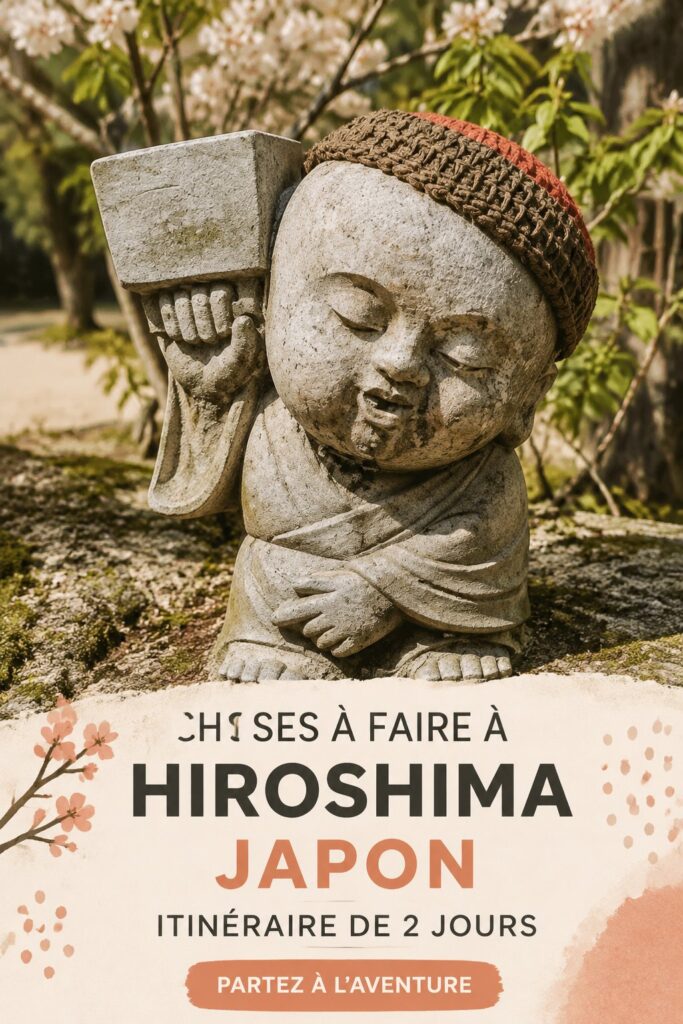 Vue du Mémorial de la paix d'Hiroshima au Japon, un monument symbolique de la ville.