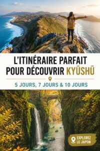 Un panorama de Kyushu avec ses paysages verdoyants et volcans