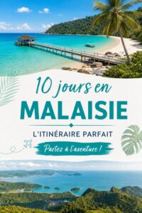 Un paysage malaisien époustouflant avec des îles, des plages et des montagnes