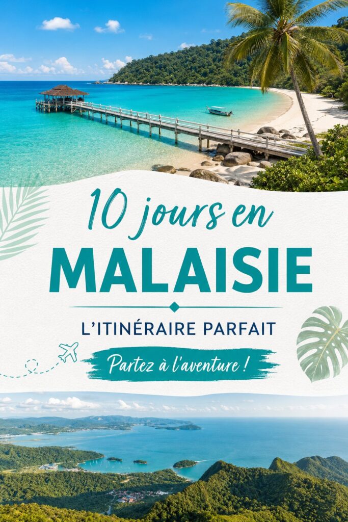 Un paysage malaisien époustouflant avec des îles, des plages et des montagnes