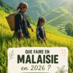 Itinéraire coloré d'un voyageur découvrant la Malaisie en 2026.