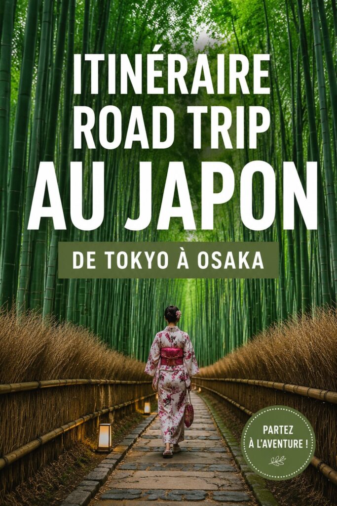 Vue panoramique d'une route au Japon reliant Tokyo à Osaka.