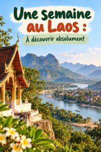 Vue panoramique du paysage verdoyant du Laos.