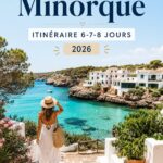 Vue panoramique sur une plage idyllique de Minorque
