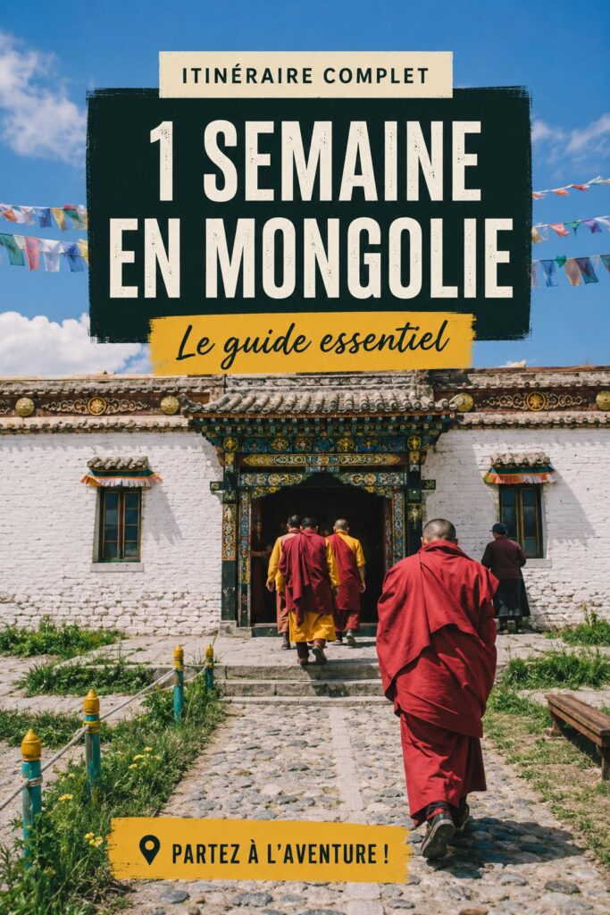 Un paysage époustouflant de la Mongolie avec des montagnes et des steppes.