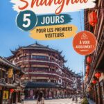 Une vue panoramique de Shanghai avec ses gratte-ciels illuminés la nuit.