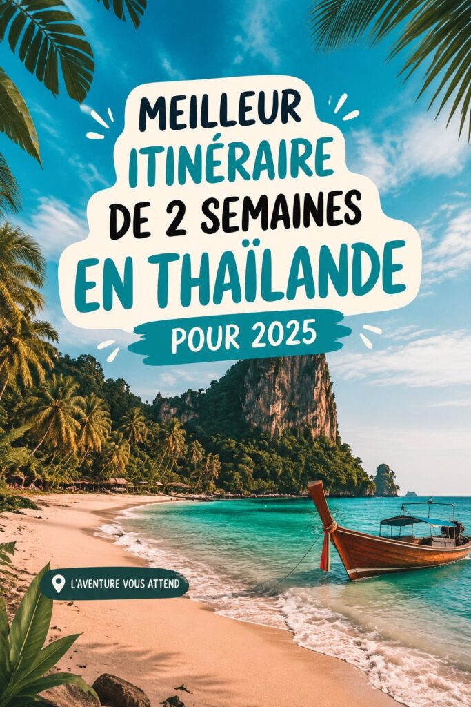 Un itinéraire de voyage en Thaïlande avec paysages paradisiaques et temples
