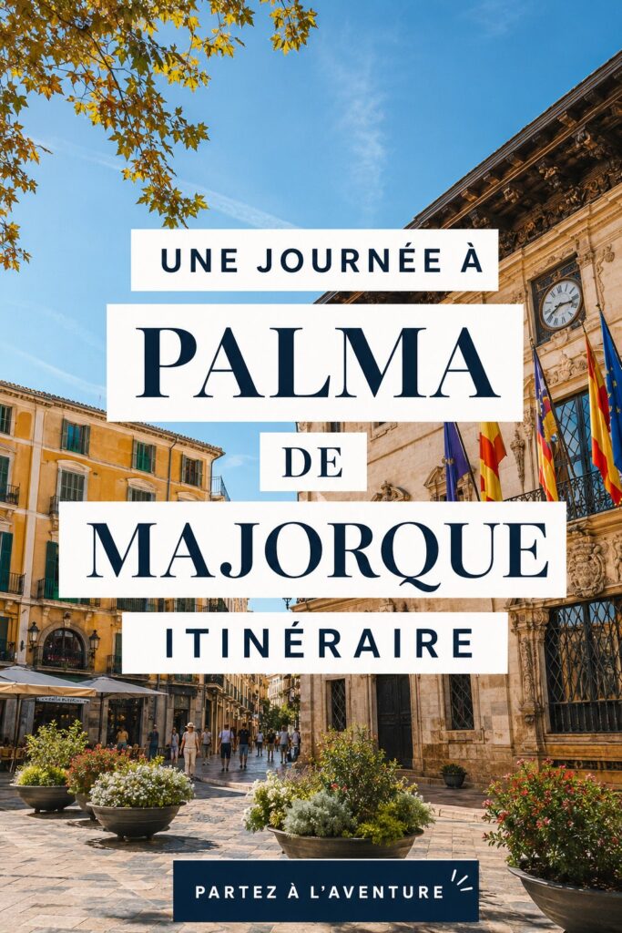 Vue panoramique sur la cathédrale de Palma de Majorque au coucher du soleil