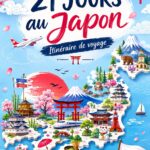 Un magnifique paysage japonais avec des cerisiers en fleurs au printemps.