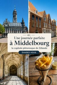 Vue panoramique de Middelbourg avec ses canaux et son architecture typique