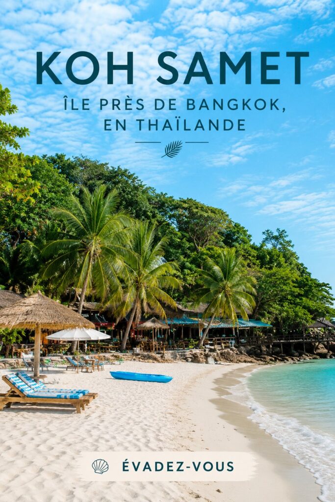 Plage de Koh Samet avec eau cristalline et sable fin