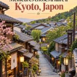 Les 14 incontournables à Kyoto : à ne pas manquer Temple Kinkaku-ji à Kyoto, célèbre pour son architecture dorée, reflet de la culture japonaise.