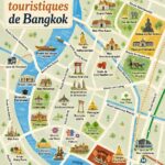 Un panorama de Bangkok avec ses temples emblématiques et ses gratte-ciels modernes