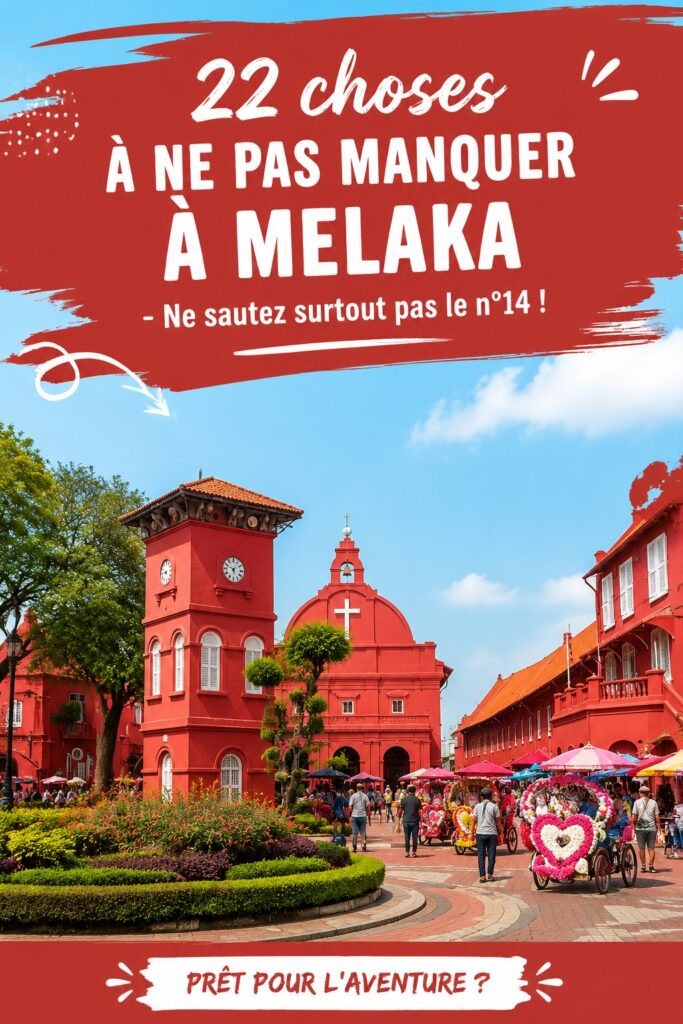 Vue panoramique du célèbre Jonker Street à Melaka, rempli de boutiques et de stands de nourriture.