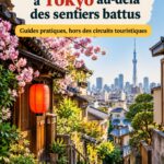 Vue panoramique d'un quartier caché de Tokyo, loin des sentiers touristiques, avec des ruelles charmantes