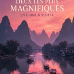 Une vue imprenable sur le Grand Mur de Chine au coucher du soleil.