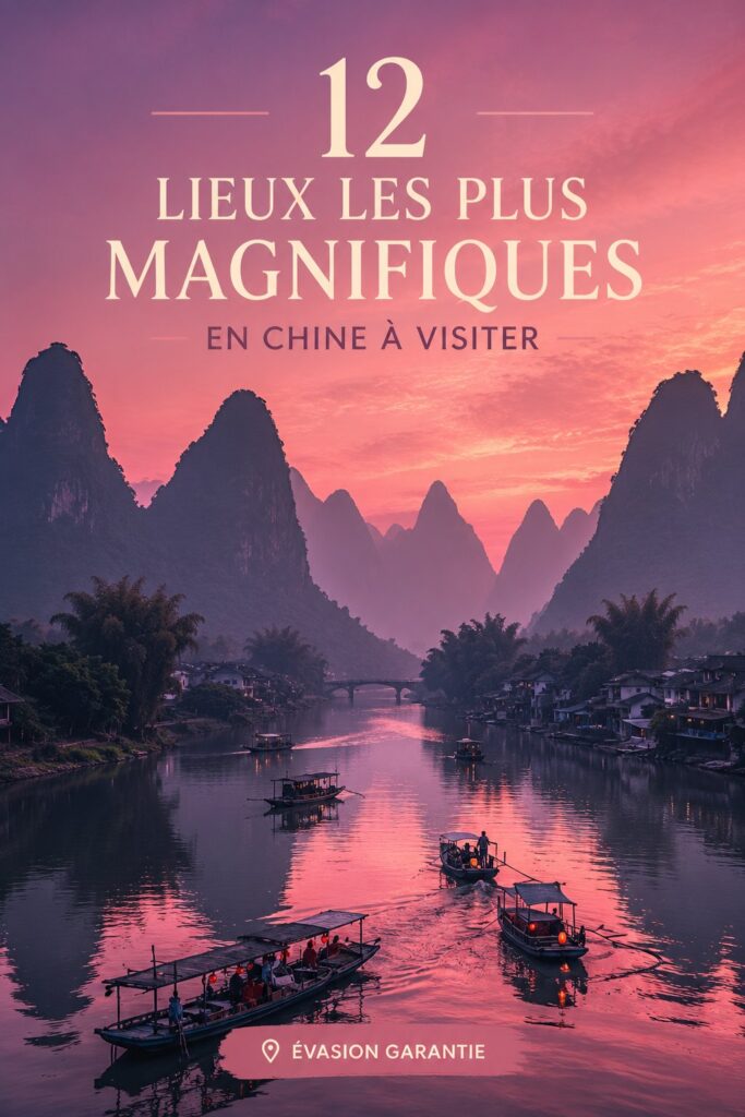 Une vue imprenable sur le Grand Mur de Chine au coucher du soleil.