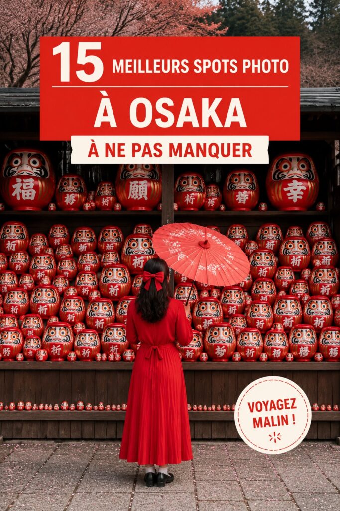 Photographie d'un lieu emblématique d'Osaka, idéal pour capturer des souvenirs