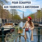 Vue d'un quartier tranquille d'Amsterdam avec des canaux et peu de touristes