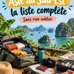 Liste complète pour un voyage de 3 mois en Asie du Sud-Est.