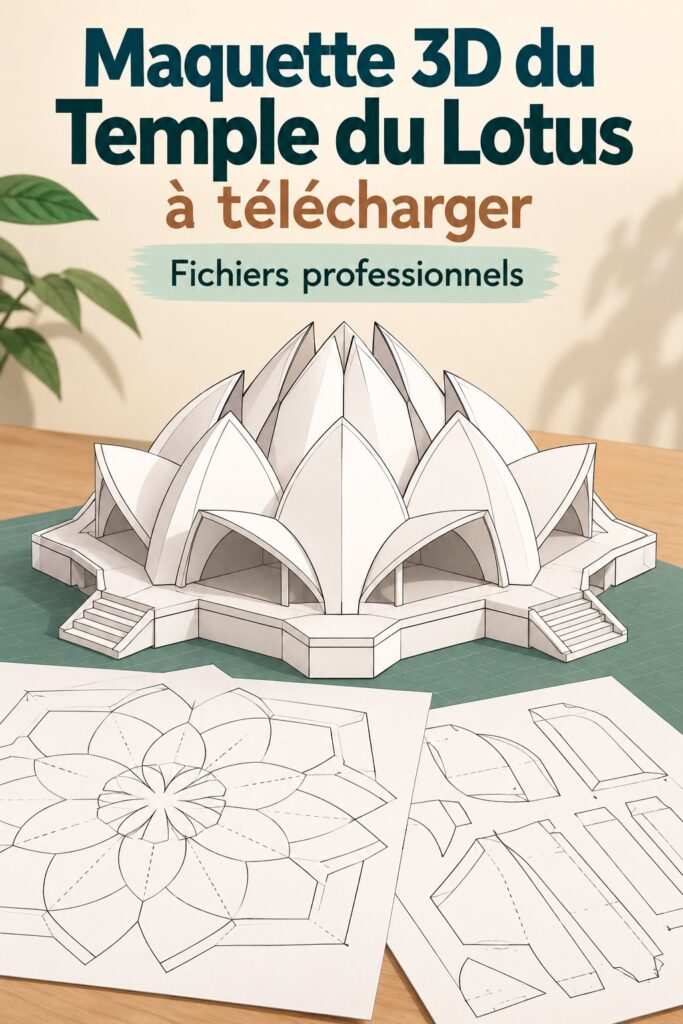 Vue panoramique du Lotus Temple, un lieu emblématique à visiter en Asie