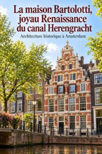 Maison Bartolotti sur le canal Herengracht, un sublime exemple de l'architecture Renaissance à Amsterdam.