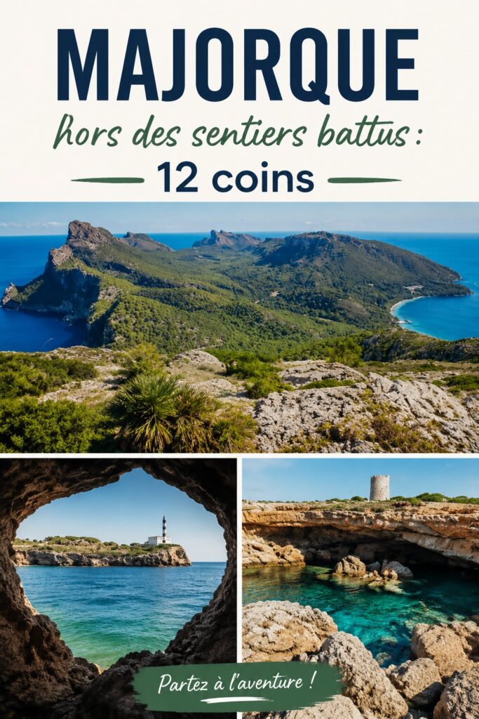 Paysage pittoresque de Majorque avec des criques et des montagnes