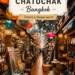 Marché Chatuchak à Bangkok, vibrant d'activité et de couleurs