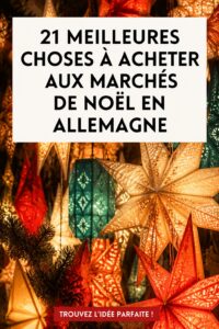 Marché de Noël en Allemagne avec des lumières scintillantes et des stands de produits artisanaux.