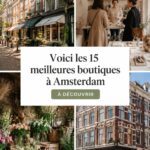 Boutique colorée à Amsterdam avec des vitrines attrayantes