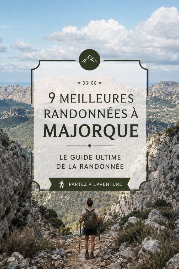 Randonnée dans les montagnes de Majorque avec vue panoramique