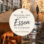 Vue panoramique sur la ville d'Essen, montrant ses monuments emblématiques.
