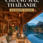 Vue d'ensemble d'un hôtel accueillant à Chiang Mai, avec sa décoration thaïlandaise typique.
