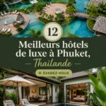 Vue panoramique d'un hôtel de luxe à Phuket avec piscine à débordement