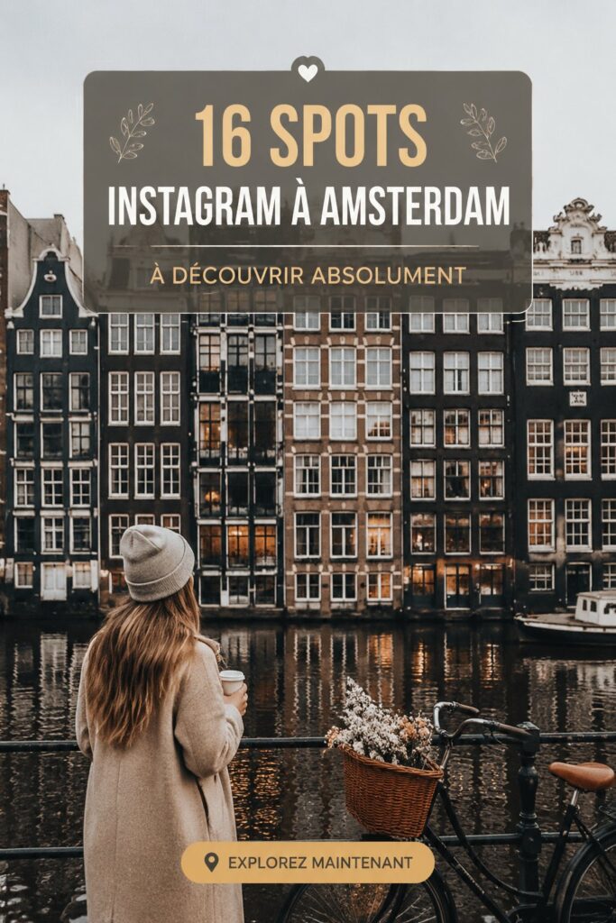 Une vue pittoresque des canaux d'Amsterdam avec des maisons colorées