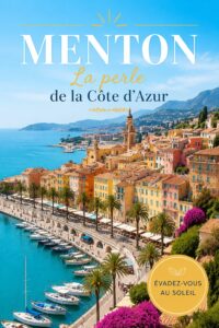 Vue panoramique de Menton et de ses plages sur la Côte d'Azur