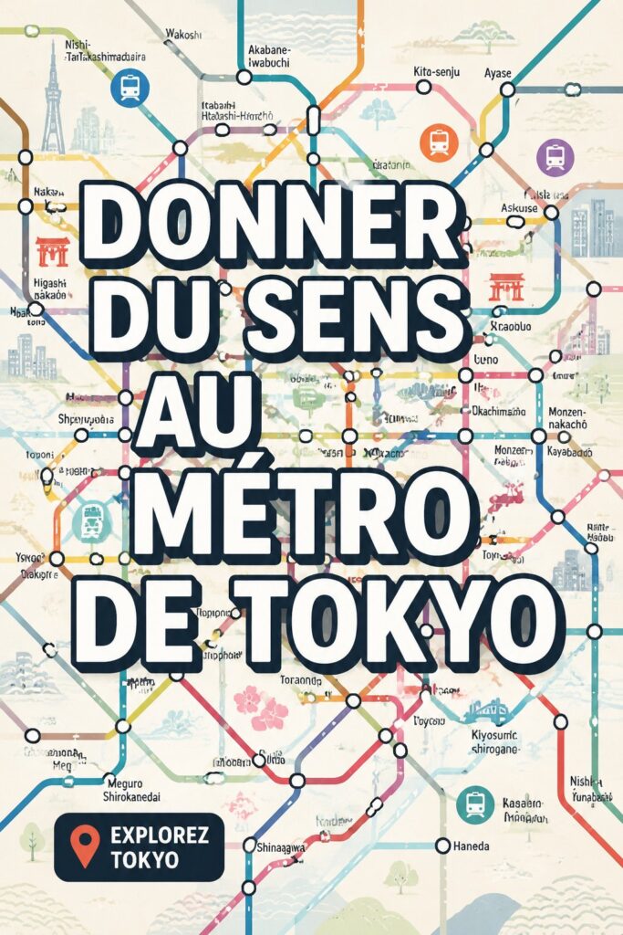 Une vue du métro de Tokyo avec des voyageurs utilisant le réseau.