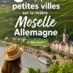 Vue panoramique sur une petite ville pittoresque le long de la Moselle en Allemagne