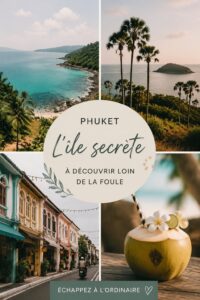Plage tranquille de Phuket, loin des foules, montrant la beauté naturelle de l'île.