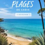 Plage de Cadix avec ses eaux turquoise et son sable doré