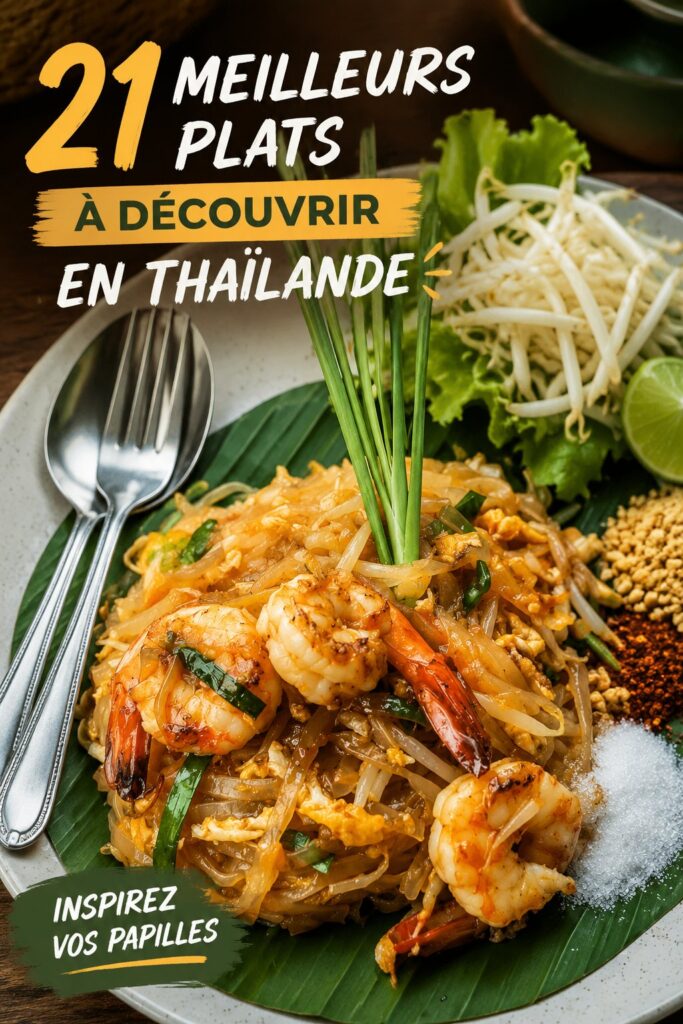 Un assortiment de plats traditionnels thaïlandais